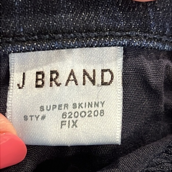 J Brand Jeans 24 Super Skinny Fix Blue Low Mid Rise Stretch Denim Classic Style - Picture 8 of 11
